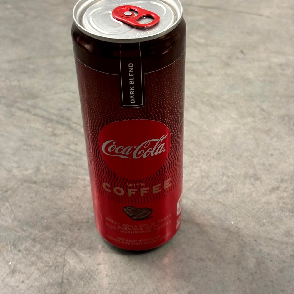 Coca-Cola with Coffee Dark Blend Empty Collectible Soda Can 12oz Red Brown